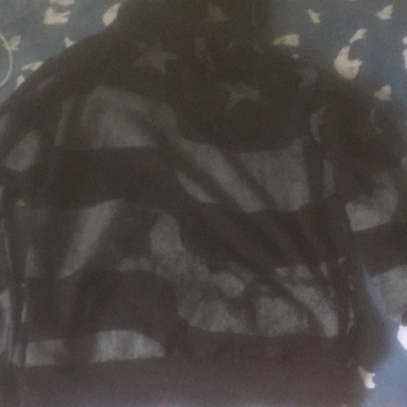 Black hoodie with Stars and Stripes - Picture 2 of 2